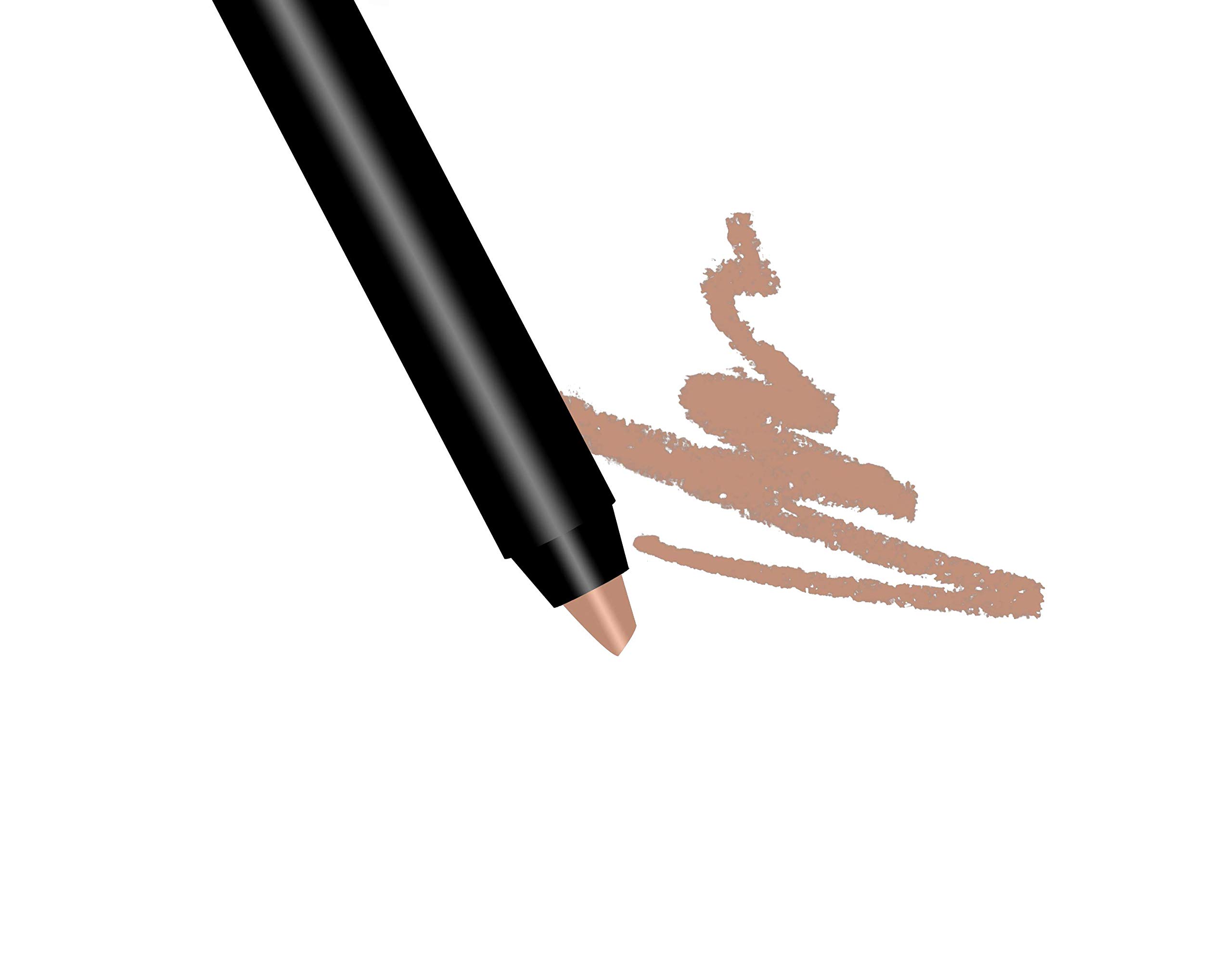 Premium Long Lasting Matte Nude Lip Liner Pencil "Sandy Mandy" Soft Beige Ultra Wear Lip Liner