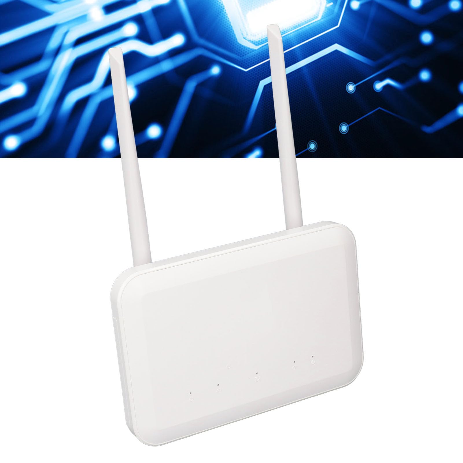 Router 4G con Slot per Scheda SIM, Porta LAN 4 Antenne, Router Portatile 300Mbps per Casa, Ufficio, Giardino, Fino a 32 Utenti, per Asia, Sud-est Asiatico, Africa, Medio (Spina