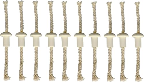 Miniatura 1 de Mechas de lámpara de aceite, lámpara de aceite de queroseno de algodón redondo, mechas para soportes de cerámica, antorcha, botella de vino, lámpara