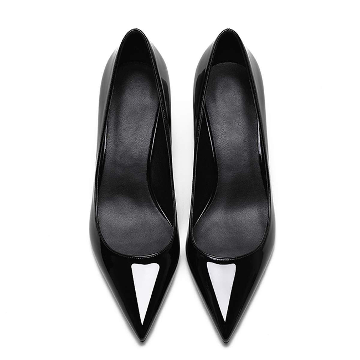 elashe Donna Pumps Versatili 3.5 cm Tacco Gattino Zeppa Bassa Punta Sottile Punta Chiusa Facili da Indossare Feste Matrimoni Ufficio e Stile Casual
