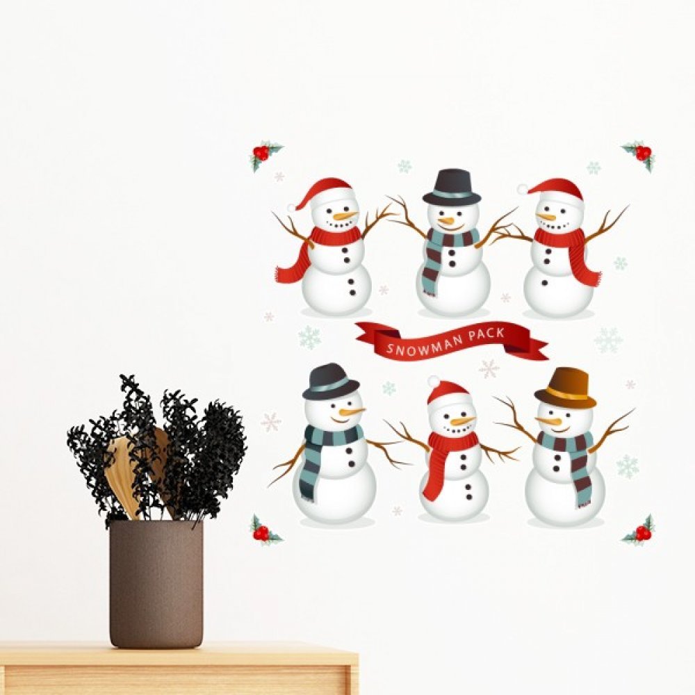 Joyeux Noël flocon de neige sticker mural pour illuminer le regard des enfants