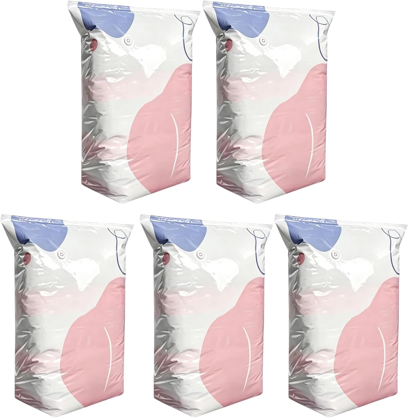 Home Organization Bags Pumpless Vacuum Compression Pack for Quilts Sweaters, Airtight Travel Storage Vacuum Bags Clothes Bedding Storage Compression Organizer Pumpless Airtight Closet