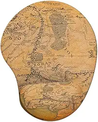 Mousepad Ergon�mico Senhor dos An�is Mapa da Terra M�dia