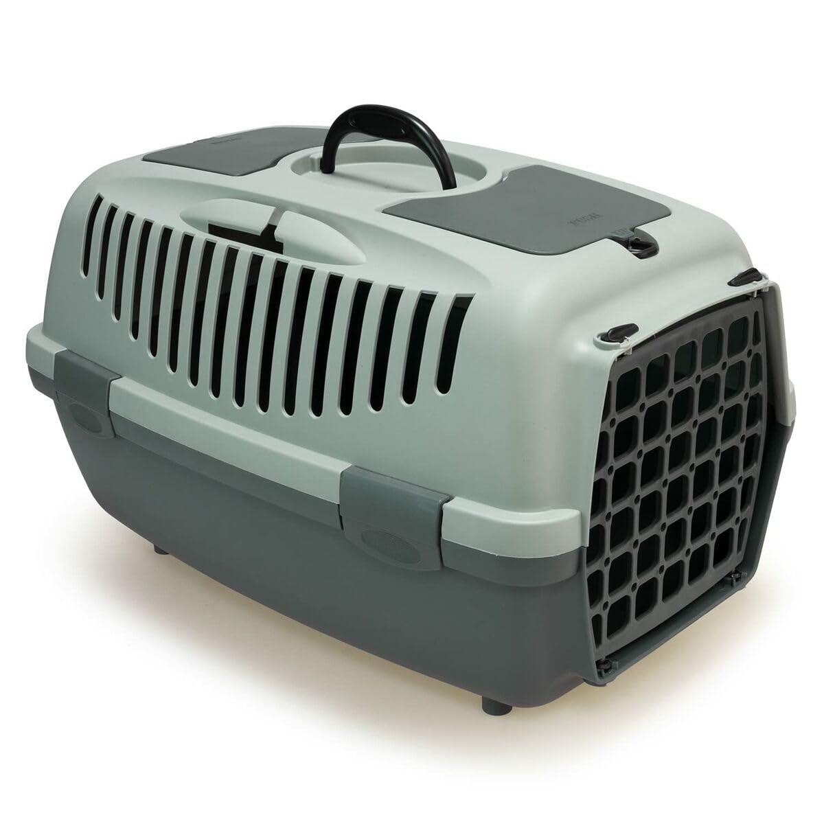 ARQUIVET Ecoline Recycled Plastic Pet Carrier - 55 x 36 x 35 cm - with at least 90% Recycled Plastic - Rigid Carrier for Dogs and Cats with Ventilation