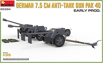 Amazon | ミニアート 1/35 ドイツ軍 7.5cm 対戦車砲 PaK40 初期型