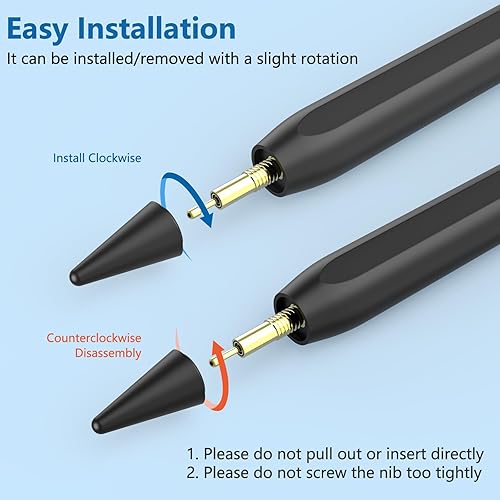 Miniatura 81 de Lápiz óptico para iPad 2018-2023 con rechazo de palma, lápiz activo para iPad de 10ª/9ª/8ª/7ª/6ª generación, para iPad Pro de 11/12.9 pulgadas