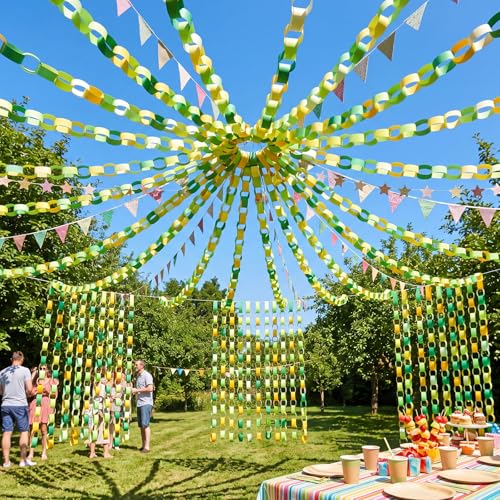 Lincia 600 Sheet Paper Chain Garland Strips, Irish Day