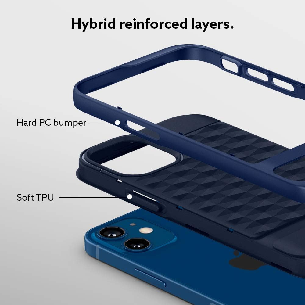 Caseology Parallax Compatible with iPhone 12 Mini Case (2020) - Midnight Blue