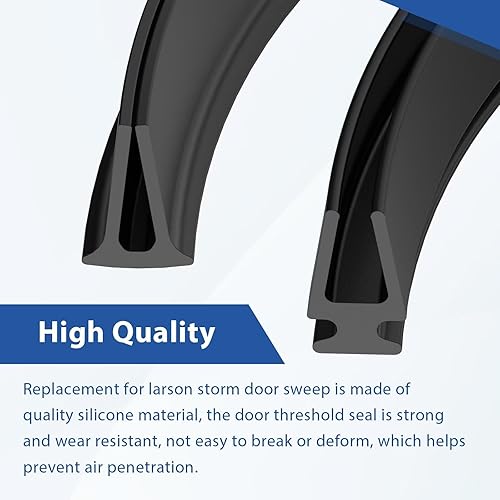 Miniatura 3 de Reemplazo de barrido de puerta Storm para puertas Larson y Pella, sello inferior de 39 pulgadas de largo para puertas Andersen de metal y vinilo,