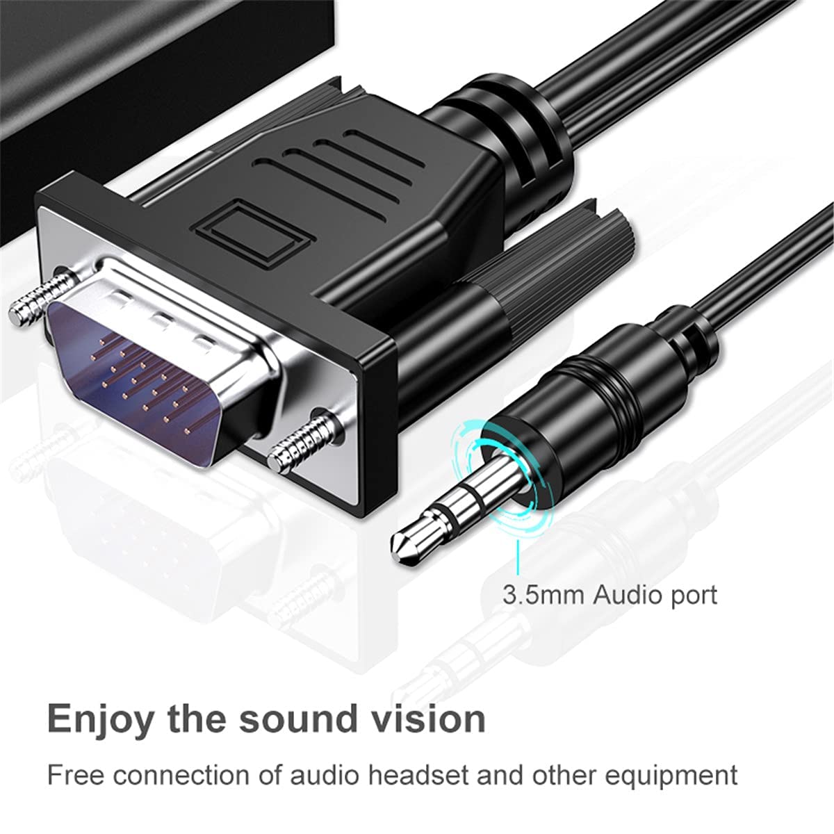 Adattatore VGA A HDMI Attivo Con Audio – Trasforma PC In TV/Monitor Full HD 1080p