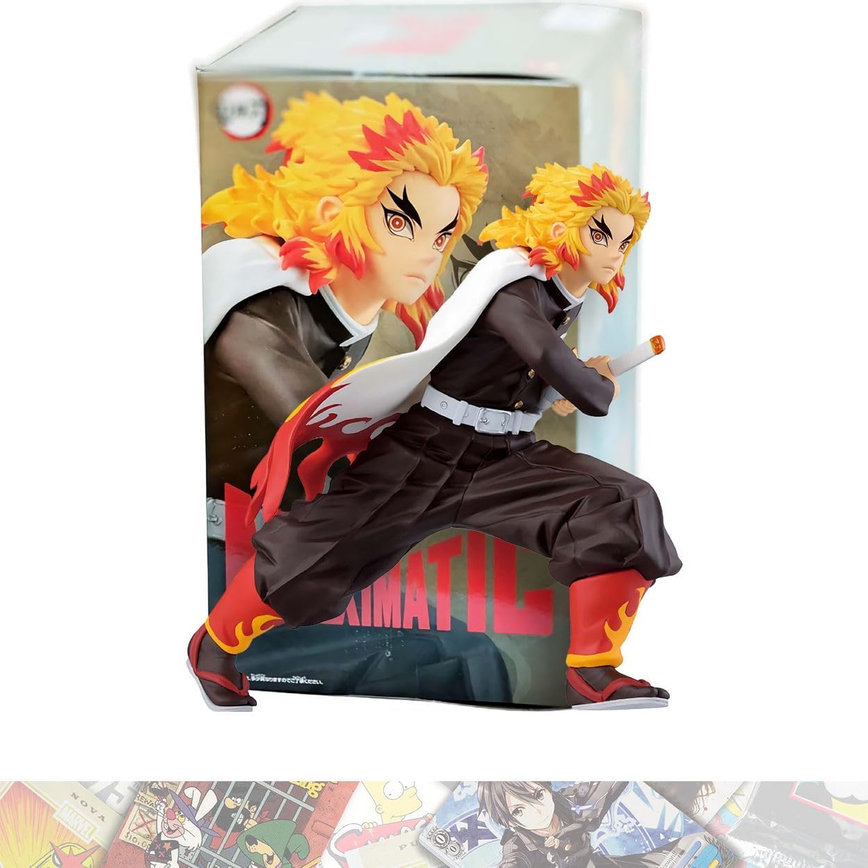 BANDAI SPIRITS Kyojur o Rengok u: 16cm Maximatic Statue Figurine Bundled with 1 A.C.G. Compatible Theme Trading Card (29193)