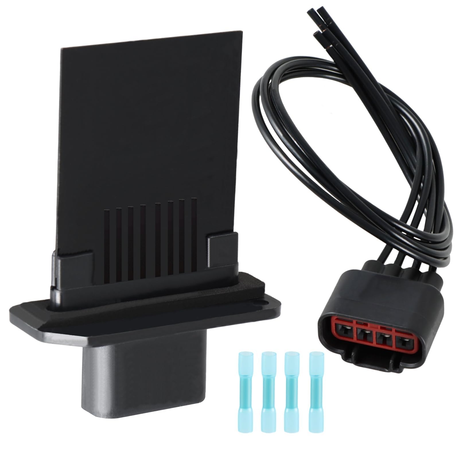 HVAC Blower Motor Resistor with Connector Wire Harness Compatible with Ford F-150 F-250 F-350 Super Duty Escape Expedition Mustang Lincoln Mercury Mariner Replace #: 3F2Z-18591-AA, YH-1715