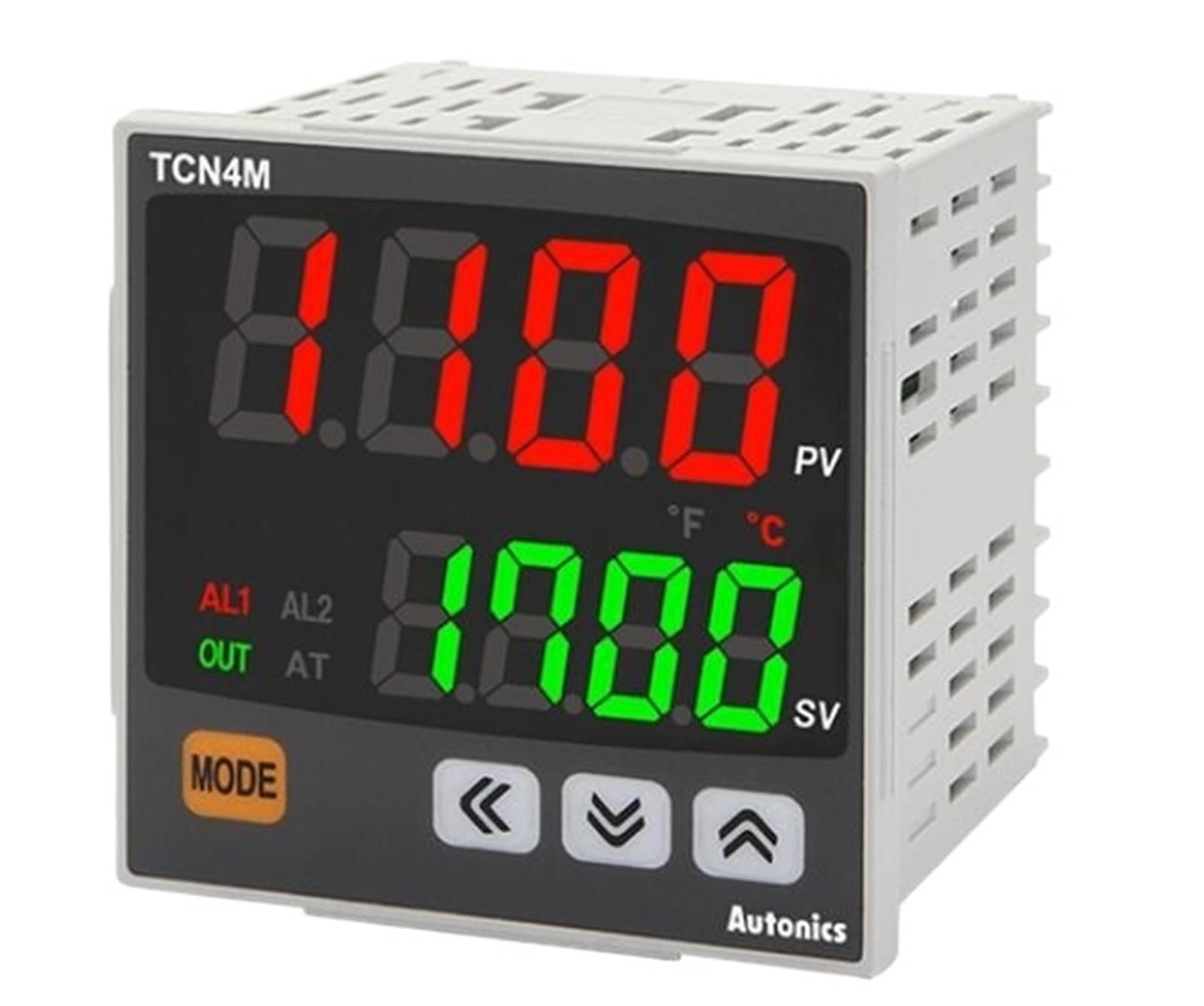NWPNLXEA TCN4M-24R Temp Control, W72 x H72, Dual Display 4 Digit, PID Control, Relay & SSR Output, 2 Alarm Output, 100-240 VAC