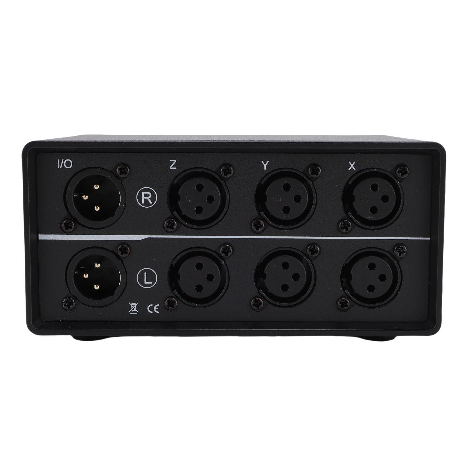 Fabater Convertidor de Interruptor de Audio XLR Equilibrado, Caja Estéreo de 3 Vías para Comparación de Calidad de Sonido, Chapado en Oro/Plug and Play