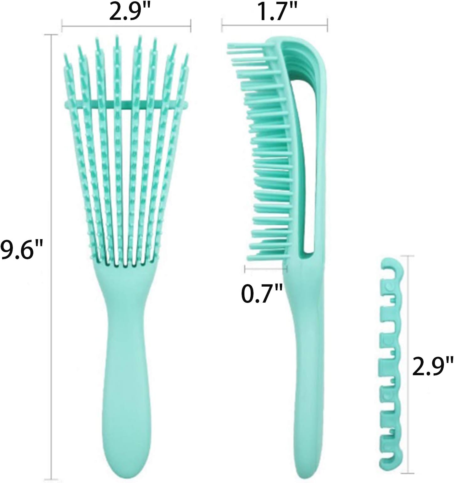 Detangling Brush,2 Packs EZ Detangler Hair Brush Detangling Hair Brush Hairbrush Detangling Comb for Afro Textured 3A to 4C Kinky Wavy Curly Wet Dry Oil Thick Frizz Long Natural Black Hair No Pain
