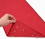 Bain de bain de luxe sans glissade Soft Foam Rug, résistant au mildew, antibactérien, BPA, Latex, sans phtalate, tapis de bain avec trous de drainage, ventouses (blanc)