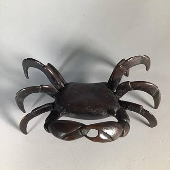 Amazon.co.jp: 蓋置 『風炉師 高陵哲雪造』『唐銅』『蟹蓋置