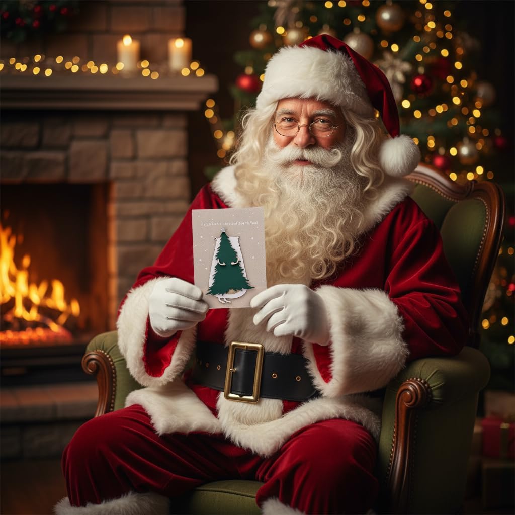 Handmade Wooden Christmas Greeting Cards – Premium 3D Holiday Card Gift Set with 5 Unique Designs – Boxed Merry Christmas Collection – Luxury Eco-Friendly Stationery (Winter's Secret)