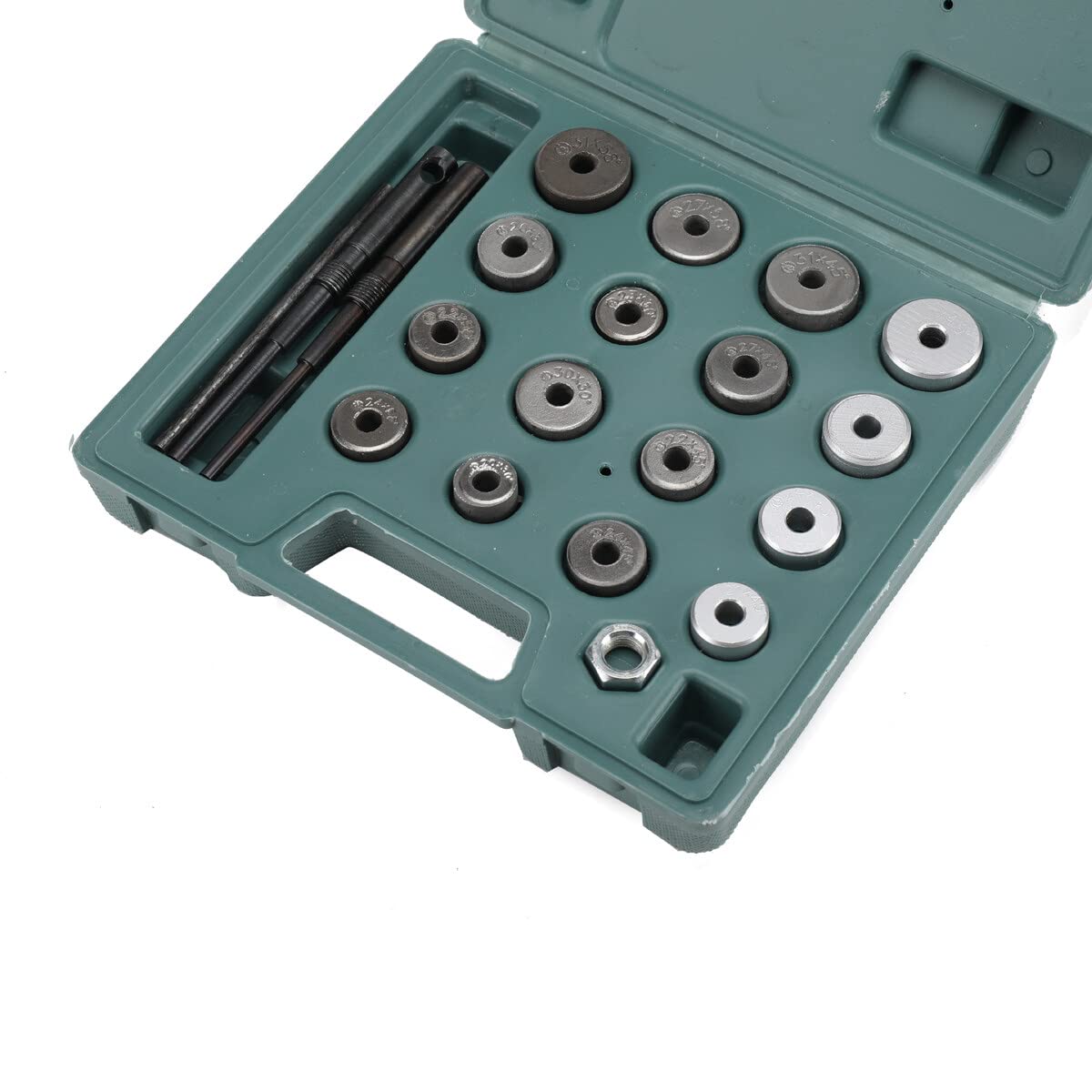 Lot de 20 outils de réparation de siège de soupape de moto - Outil de coupe de soupape de déplacement - Roue de meulage en carbure de tungstène