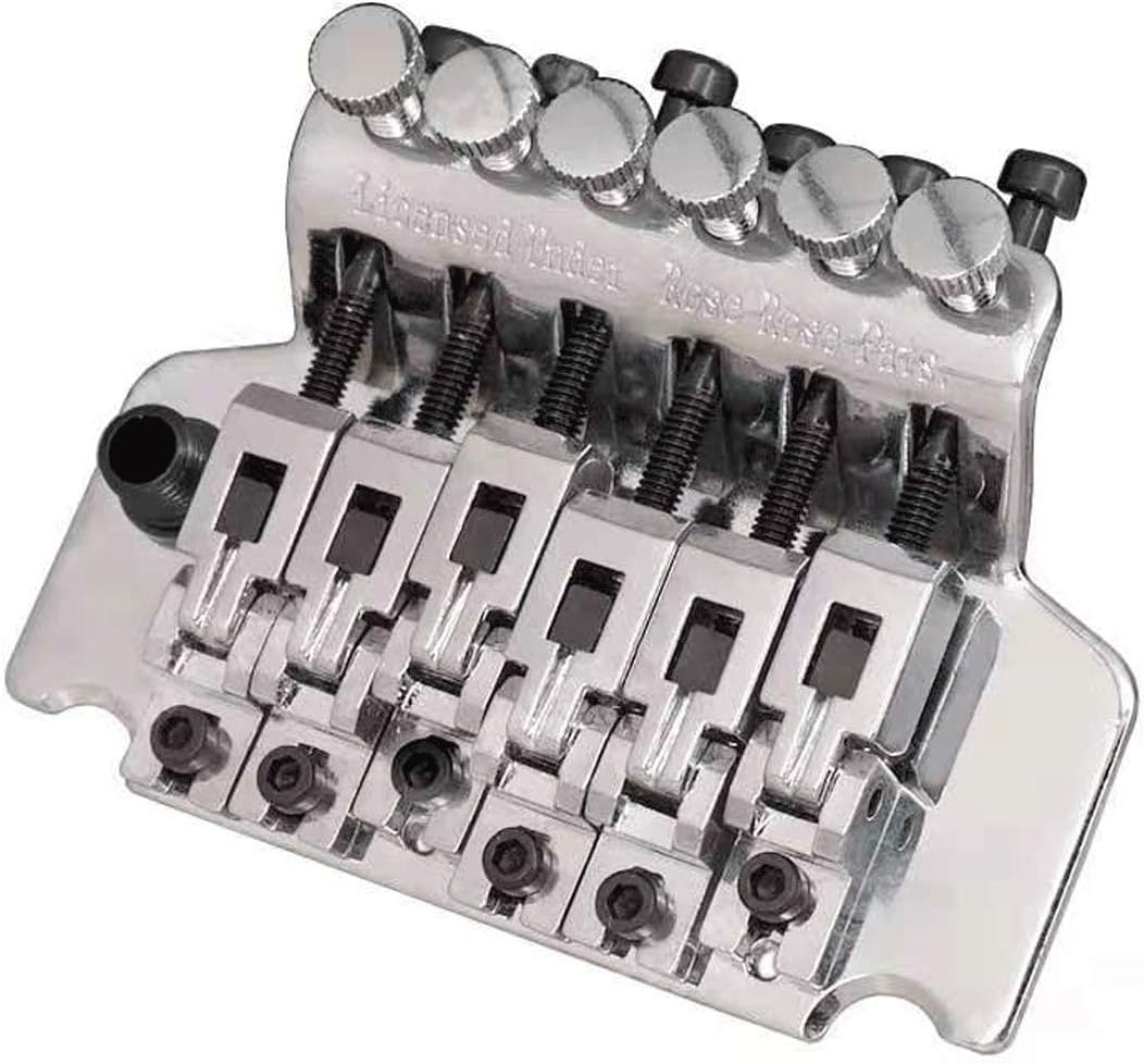 Electric Guitar Double Locking Tremolo Bridge for Floyd Rose Style, Chrome