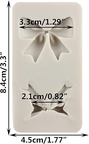 Miniatura 8 de MINFEIDMS Molde de silicona con moños para azúcar para decoración de pasteles, decoración de cupcakes, caramelo y goma de mascar de chocolate,