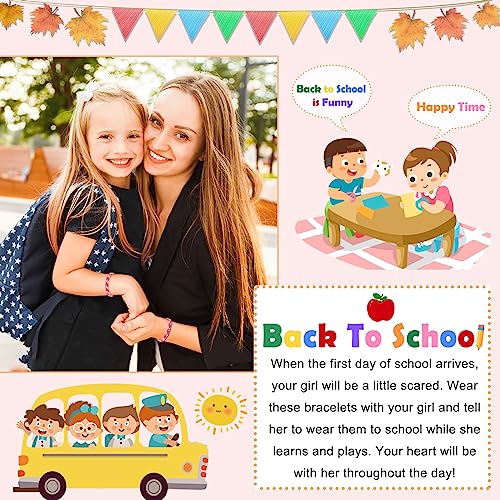 PINKDODO First Day of School Bracelet Mommy and Me Bracelets Mother Son Back to School Gifts2