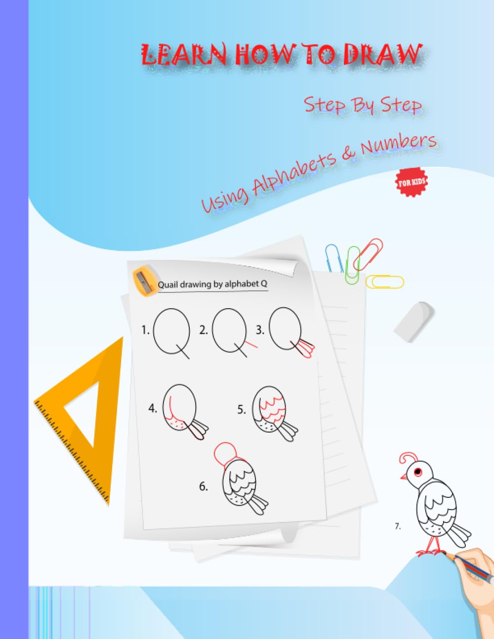 Learn How To Draw Step By Step Using Alphabets & Numbers For kids