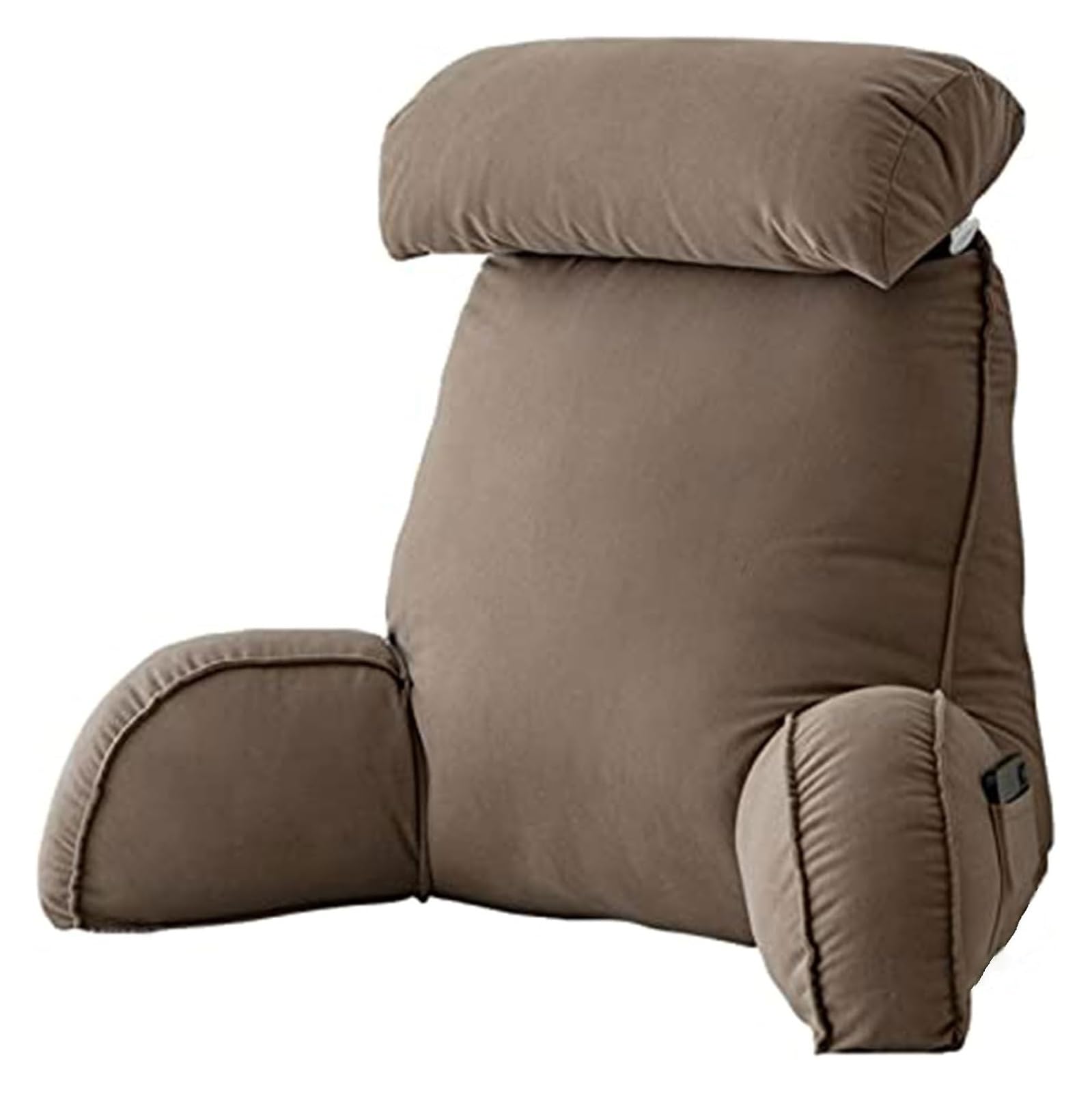 IULGFSC Reading pillow， Bed Rest Reading Pillow With Arm Support,Back Lumbar Cushion
