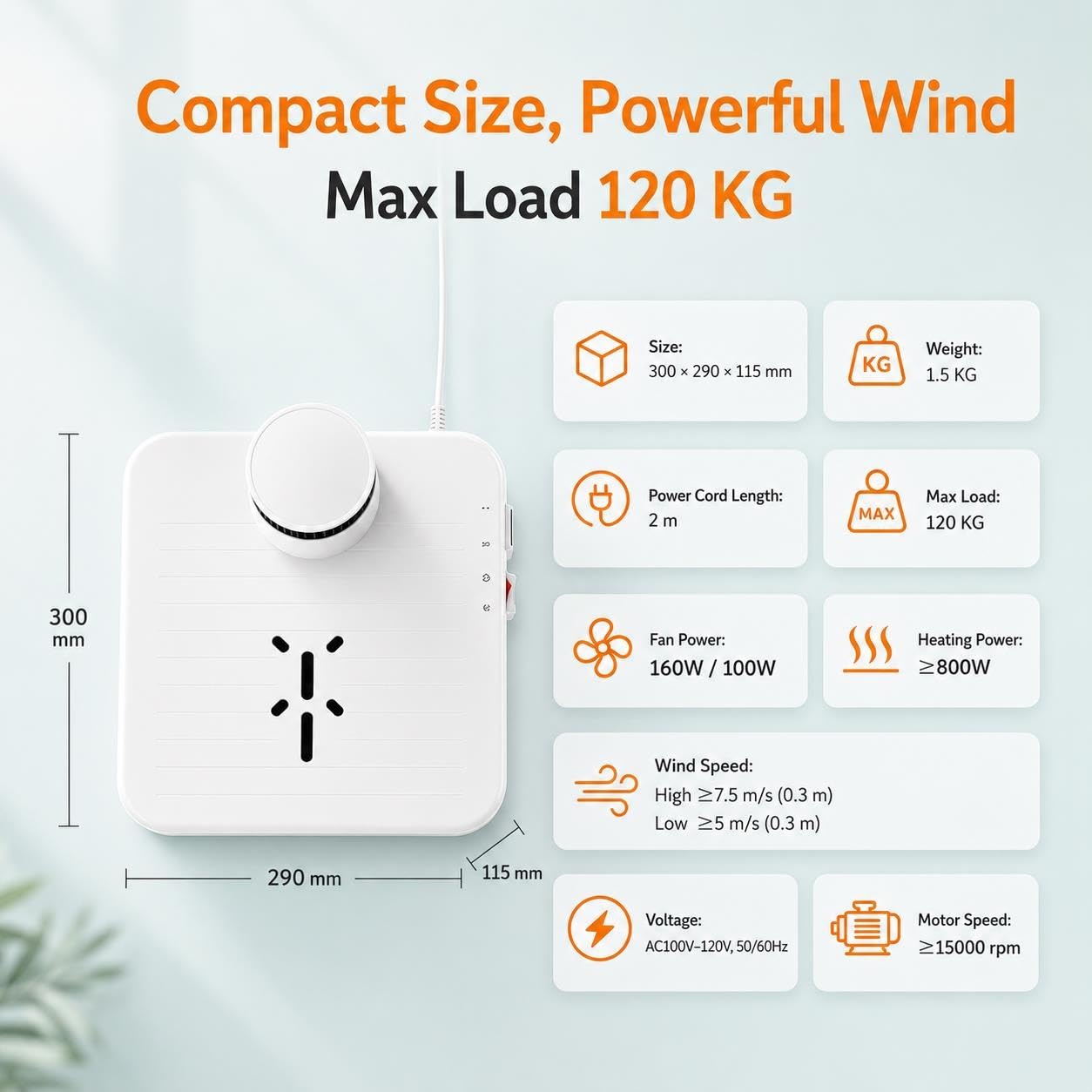 Secadora Automática De Cuerpo Completo,960W Arranque Por Sensor Movimiento