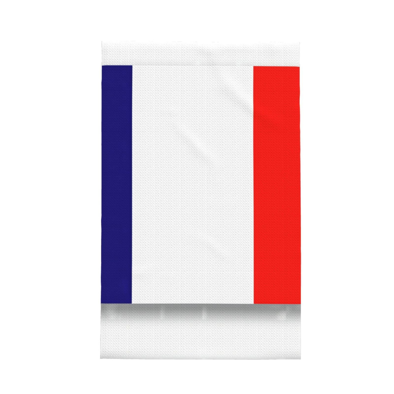 Xxahnbm Black French Flag Print Waffle Kitchen Towel,Absorbent Hand Towel