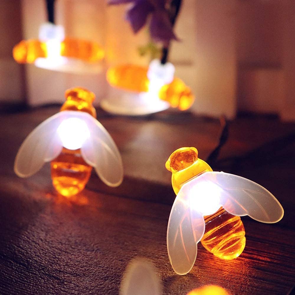 IZ LeZoir Honeybee Fairy String Lights, Christmas Lights for Diwali Home Decoration 4 Meter (16 Led)