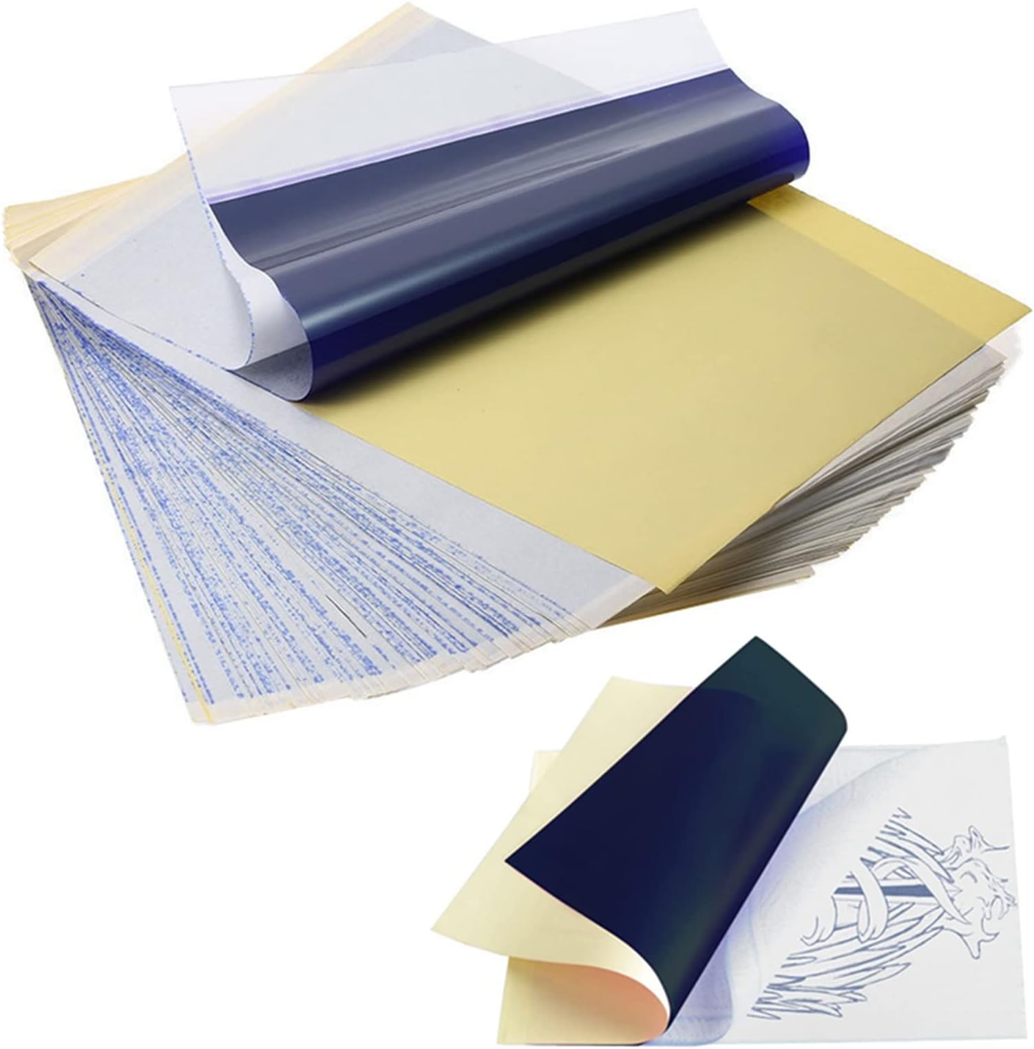 Transfer Paper - Yuelong 25PCs Tattoo Paper 4 Layers Tattoo Stencil Paper Thermal Stencil Paper 8 1/2" x 11" DIY Tattoo Tracing Paper for Tattoo Transfer Machine