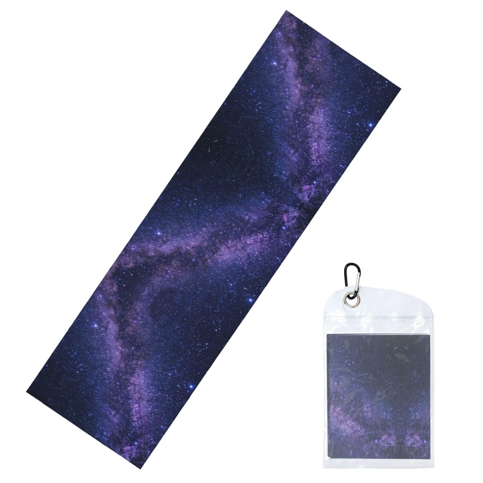 DUYIOKH Starry Night Print Cooling Towel, Portable Towel for Gym Workout Golf Beach World Cup Sports Hot Weather