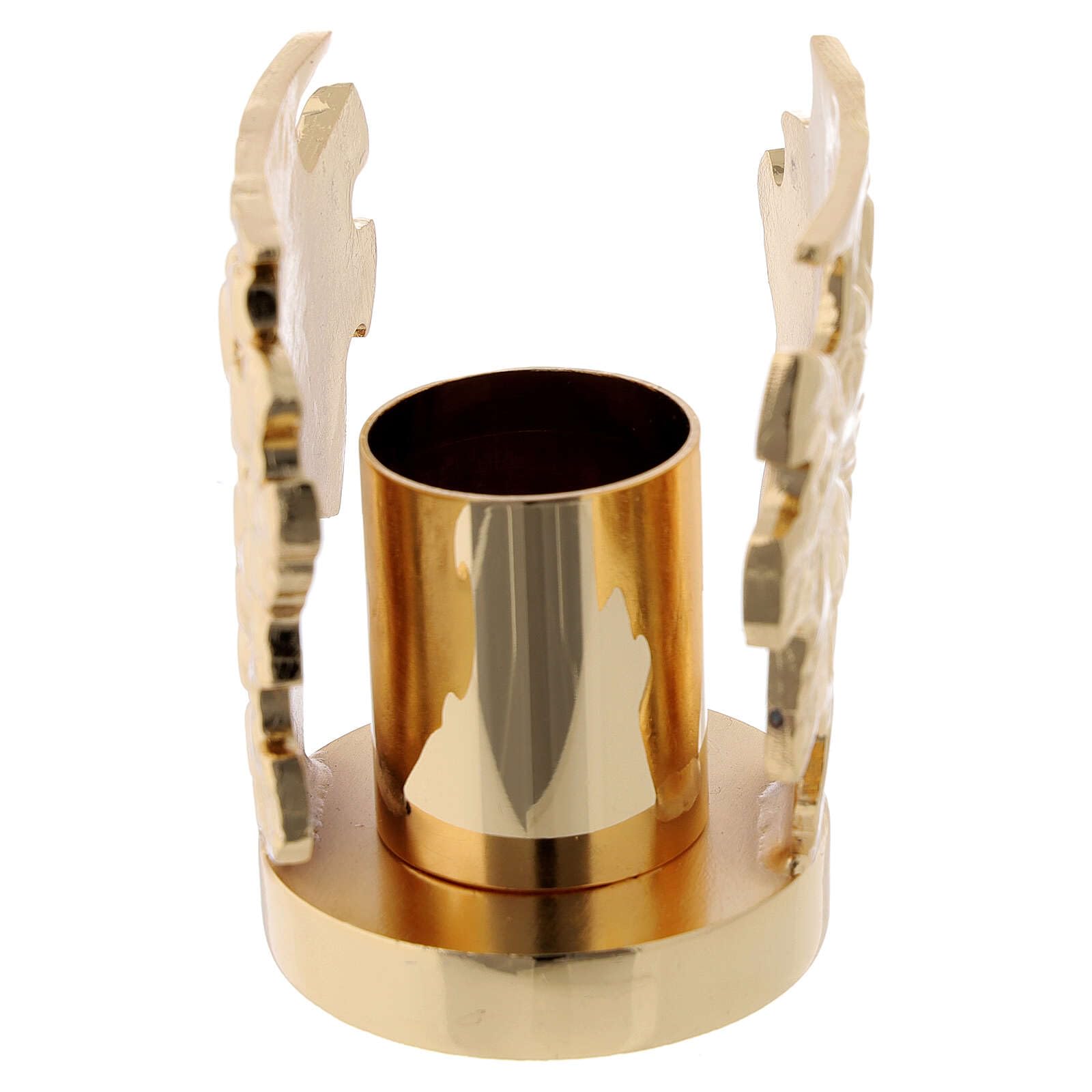 Candlestick in cast Brass 9cm for 30mm Candle