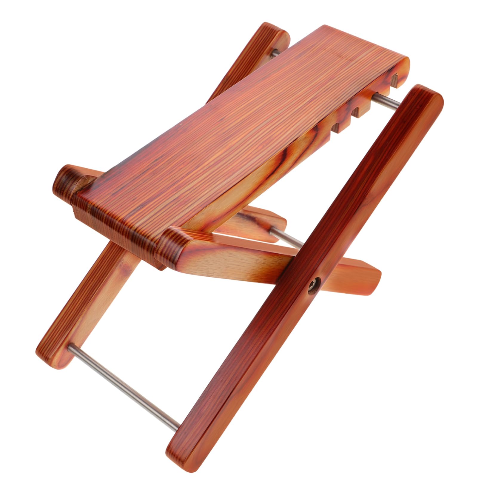 VANZACK Holz Fußhocker für Gitarren Verstellbare Fußstütze aus Massivholz für Klassische und Akustische Gitarristen Klappbar und Platzsparend