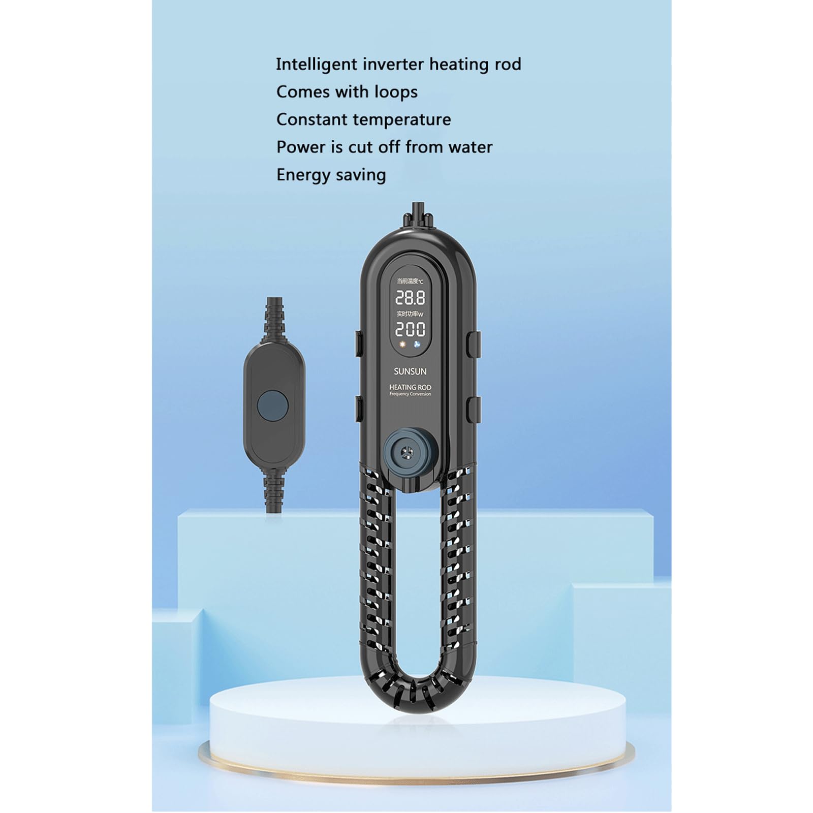 Fish Tank Heizung Rod Automatische Konstante Temperatur Aquarium Heizung Rod Frequenzumwandlung Energieeinsparung,500W