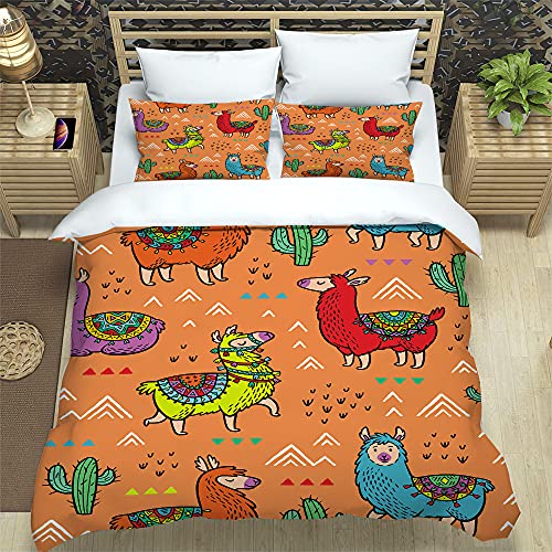Housse de couette fermeture éclair 240x260 en microfibre imprimée - 2