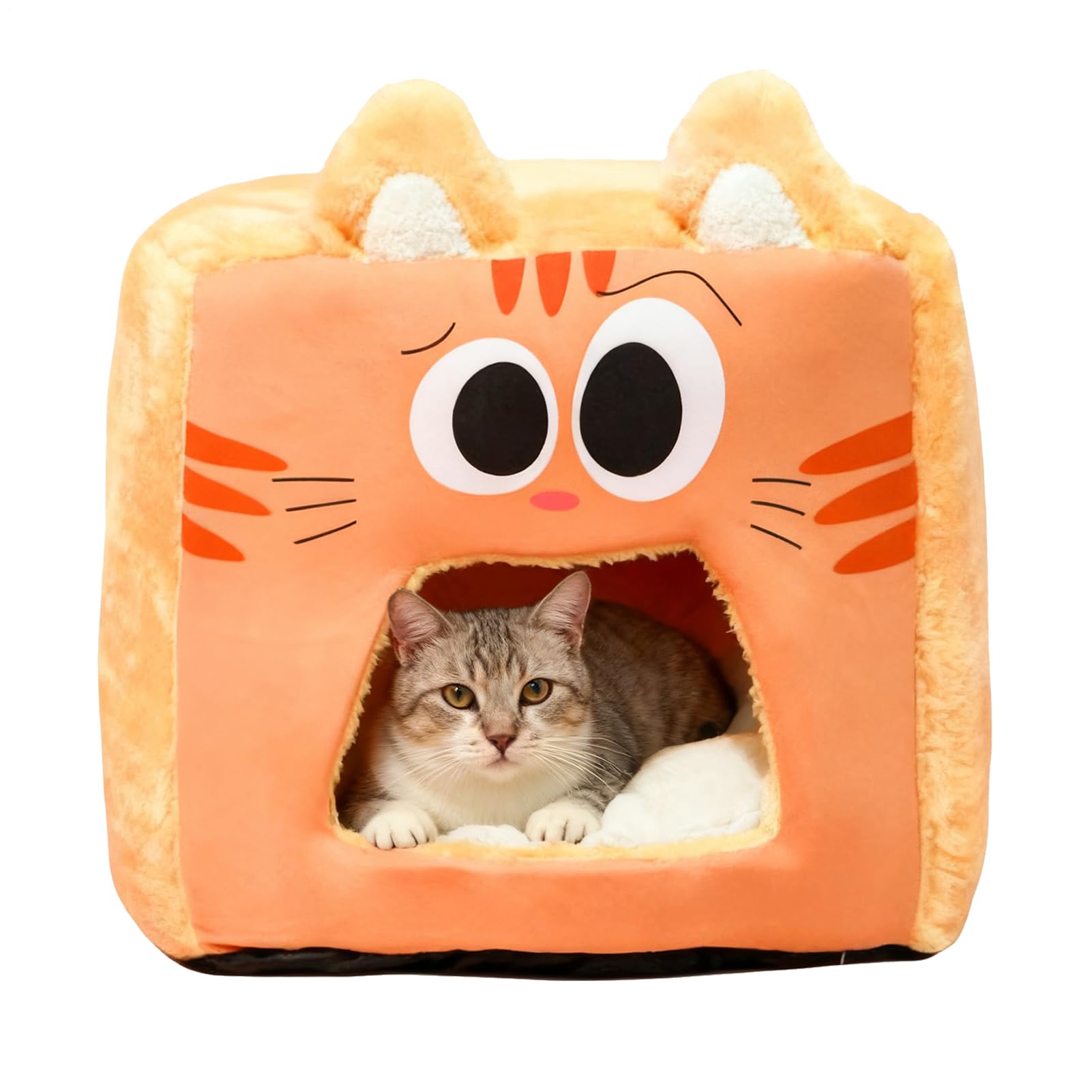 Cama para gatos de interior y tienda de invierno suave para dormir