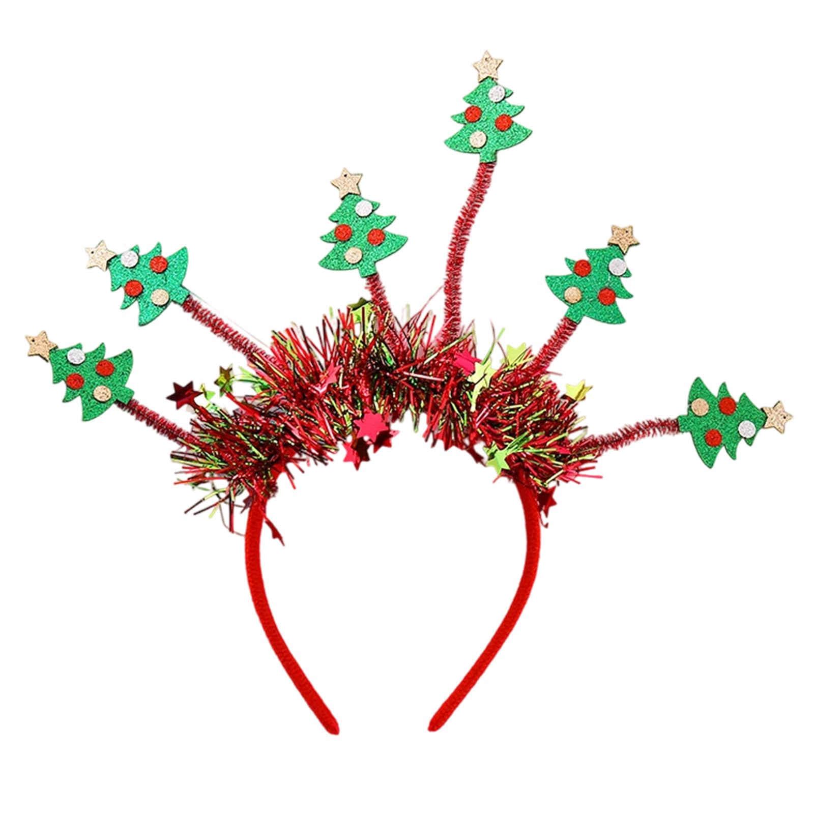 MICFENY Shining Sequined Hairband Reindeer Christmas Design Hair Accessory Adult Festival Celebration Dressingup Props