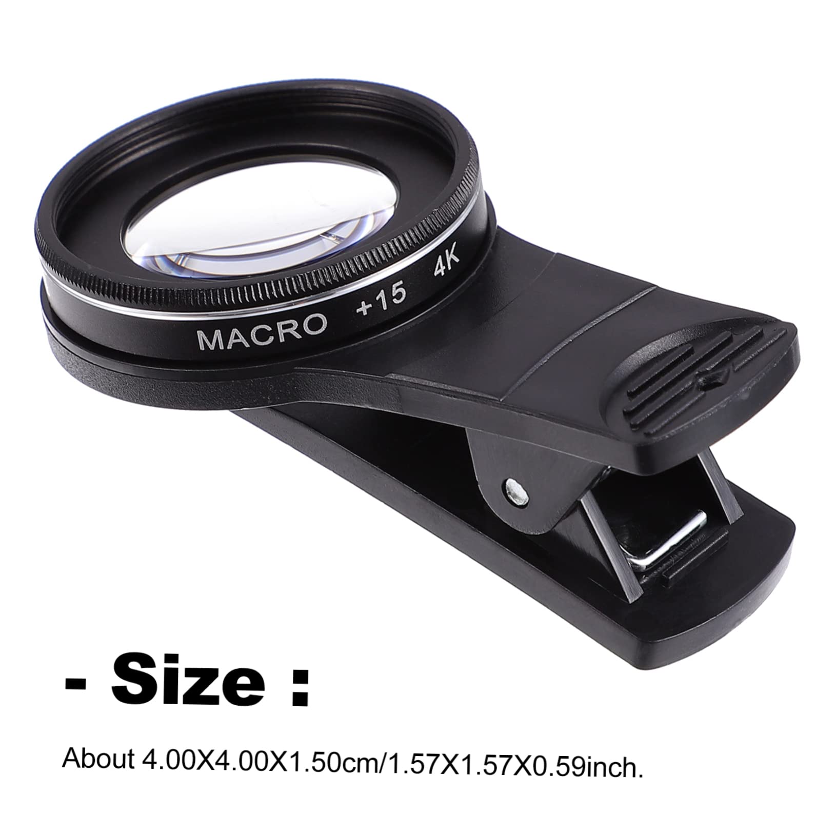Mikinona 3-teiliges Makroobjektiv-Set Für Telefonkameras 37 Mm Weitwinkelobjektiv Keine Verzerrung (15x/30x)