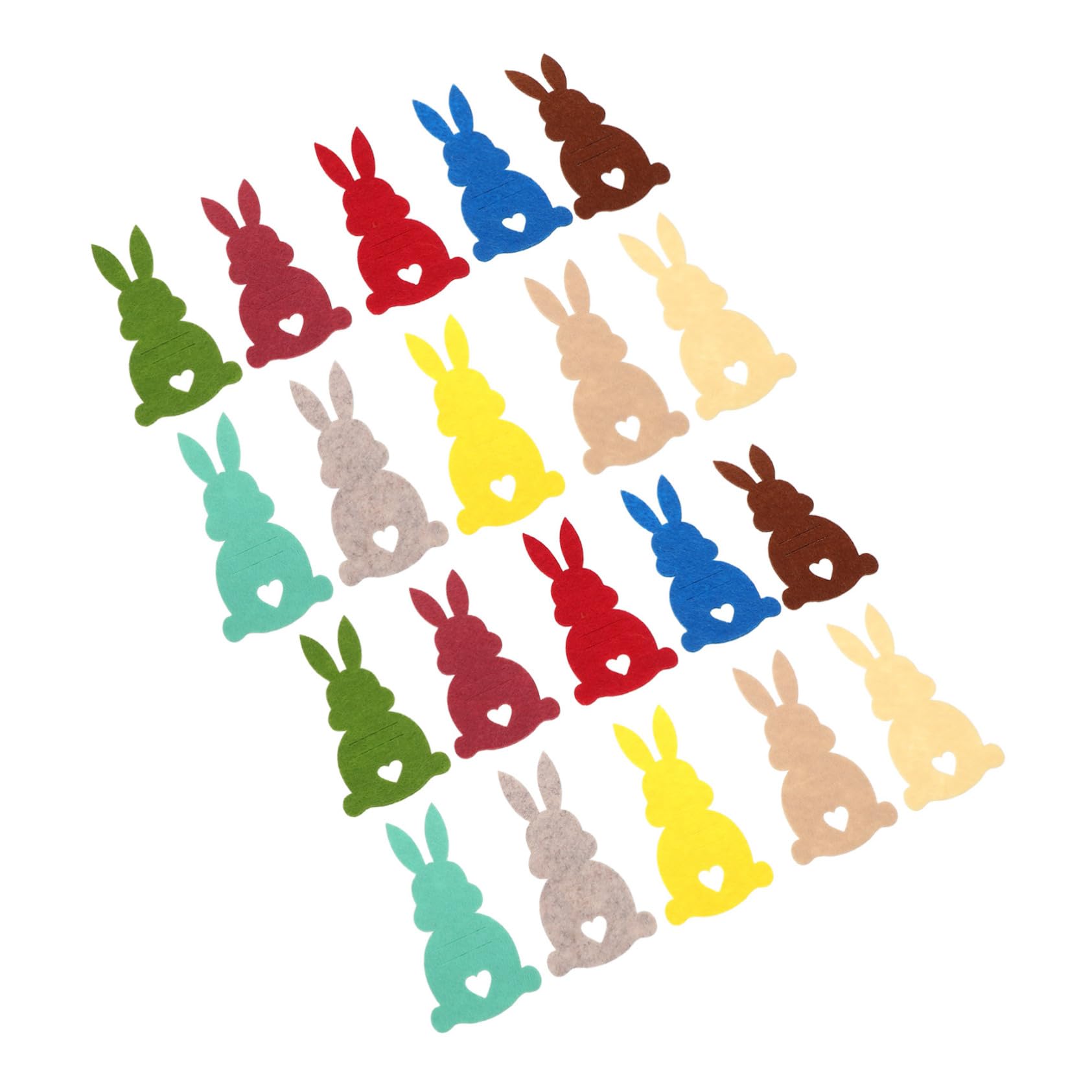 Vaguelly 20Pcs Bunny Change Holders Felt Rabbit Money Holders for Easter Cute Decorations Ample Storage for Coins and Items Fun Party Favors