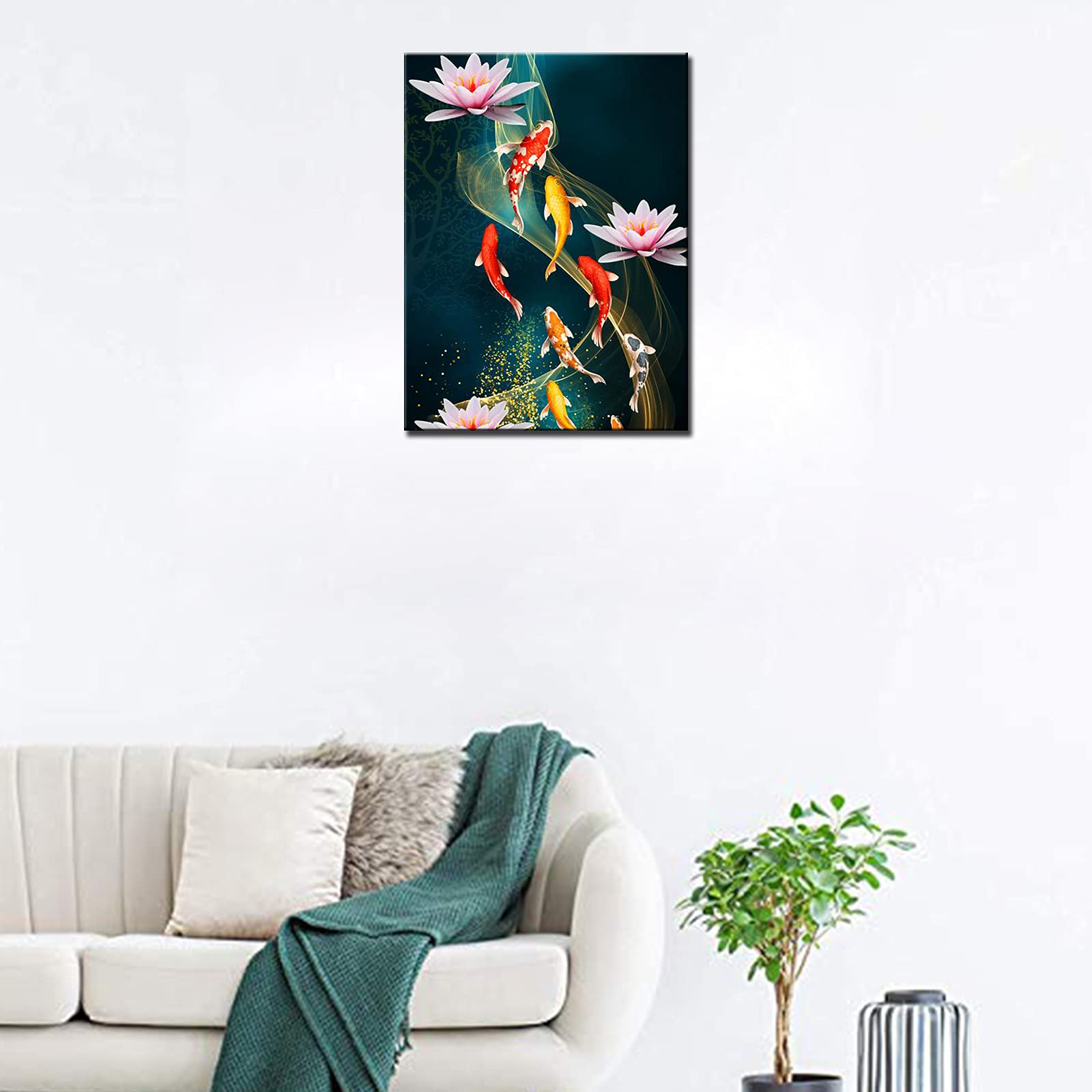 新品玄関 福引きの鯉 リビングルーム装飾画 玄関装飾画現代 / Amazon.co.jp: 玄関 風水 開運 装飾画 ポスター 壁掛けアート