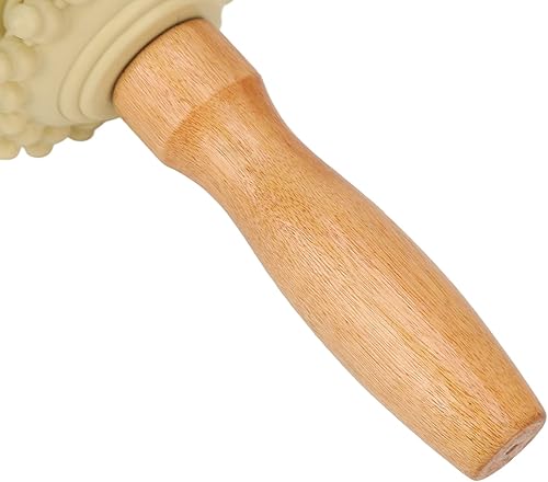 Miniatura 8 de Rodillo de masaje de terapia de madera, rodillo de masaje hecho a mano, rodillo de masaje de tejido profundo para liberación de tensión, reducción