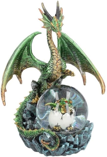 Nemesis Now Emerald Oracle Snowglobe, Green, 19cm