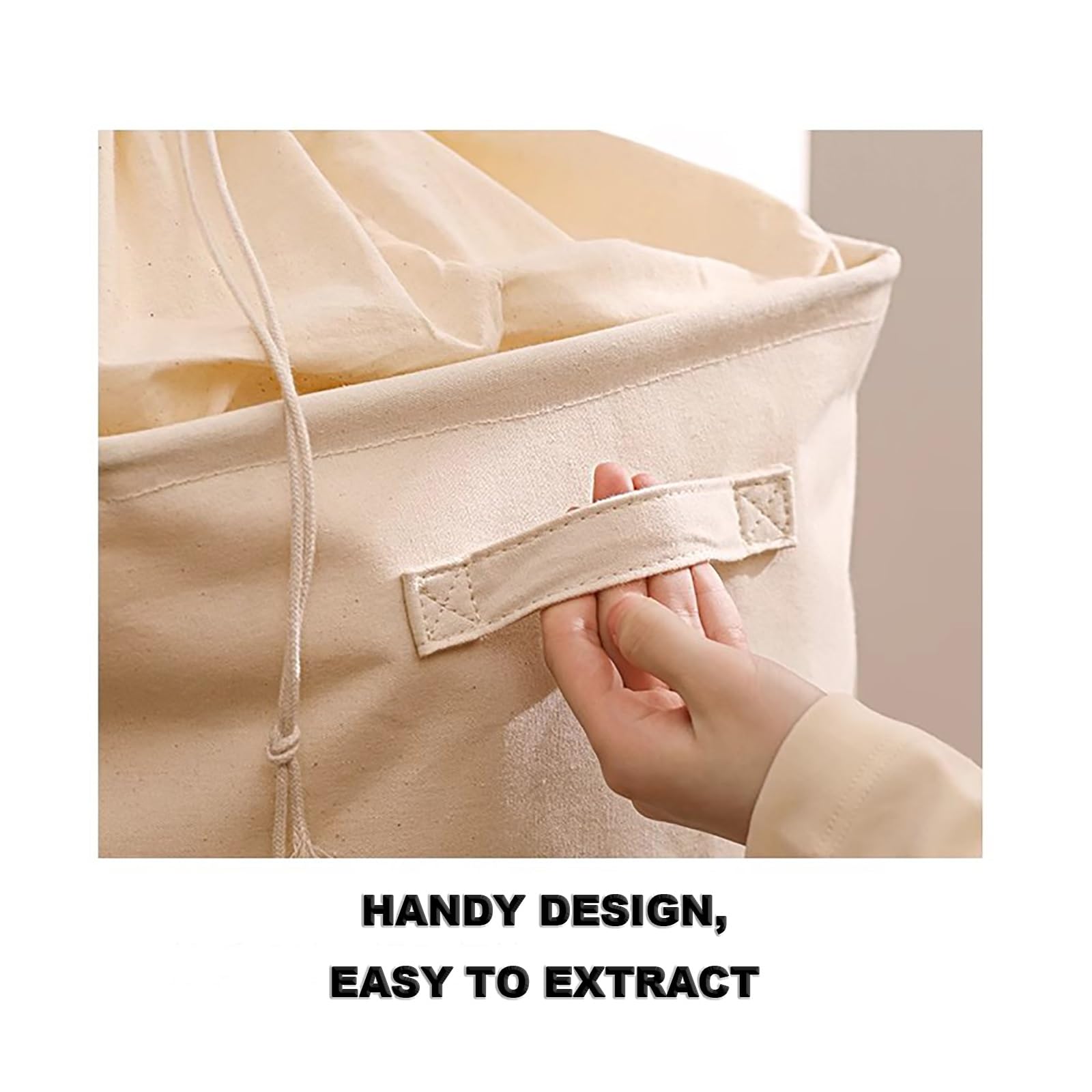 DOSSAE Bolsa Impermeable Extra Grande,Bolsa de Transporte y Mudanza,Bolsa de Almacenamiento de Ropa Plegable,Caja Almacenaje Ropa con Asa Reforzada y Cremallera Robusta. (Size : 50x40x46cm)