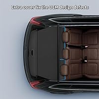 Vista 7 de Vesul, cubierta retráctil para equipaje compatible con Toyota Highlander 2014 2015 2016 2017 2018 2019, impermeable, protector de seguridad