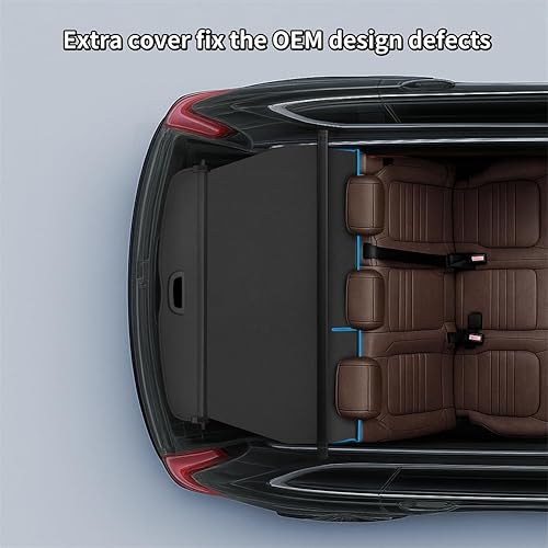 Miniatura 6 de Vesul, cubierta retráctil para baúl trasero compatible con Toyota RAV4 2013-2018, protector de seguridad, pantalla de privacidad para equipaje