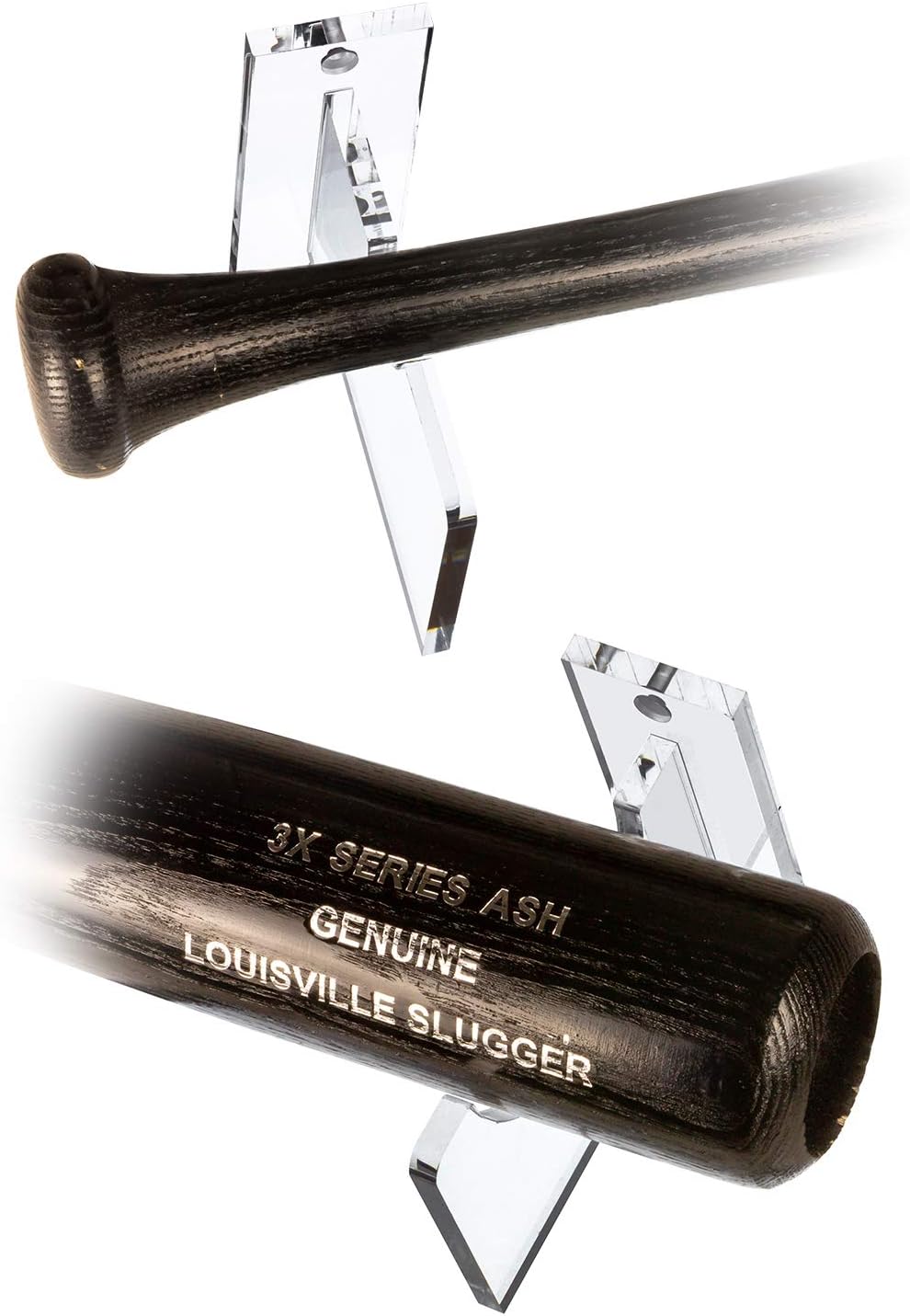 Better Display Cases Clear Acrylic Wall Mounts and Display Stands for Baseball Bats