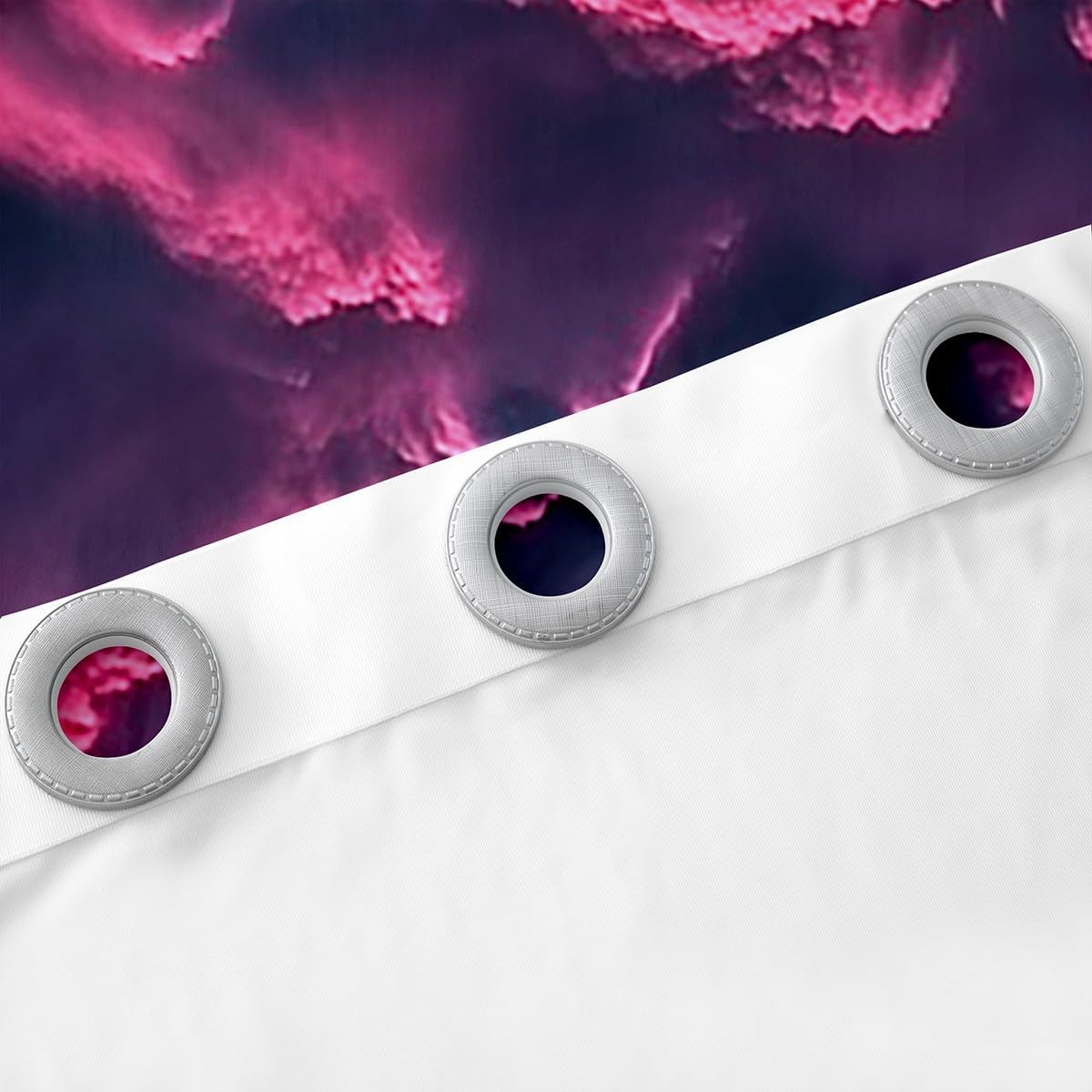 Erosebridal Pink Tornados Curtains 38" Wx45 L,Polar Bear Window Curtains Drapes for Kids Teens Adults,Natural Storm Room Decor