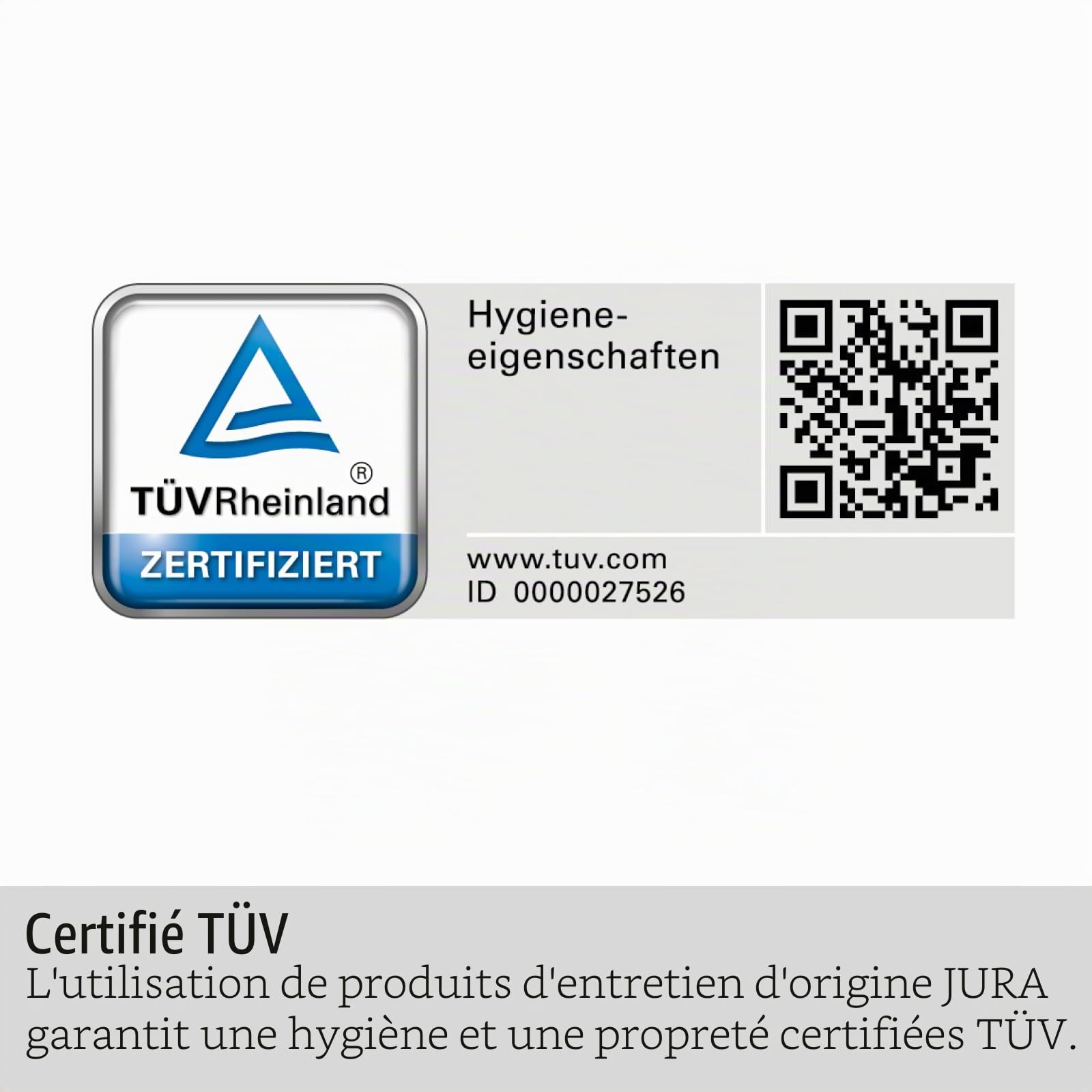 JURA CLARIS Smart+ 24233 Lot de 3 cartouches filtrantes d'origine avec reconnaissance automatique du filtre Hygiène certifiée TÜV Gris